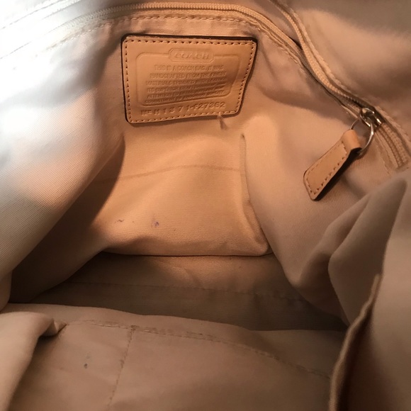 EUC Coach Signature Python Stripe Tote Purse Bag - Picture 6 of 8